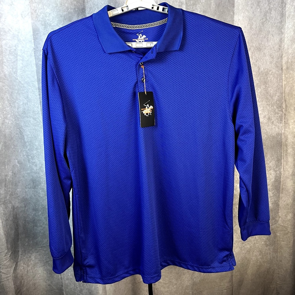 Beverly Hills Polo Club Men's XXL Blue 1/4 Zip Performance Pullover-NWT
